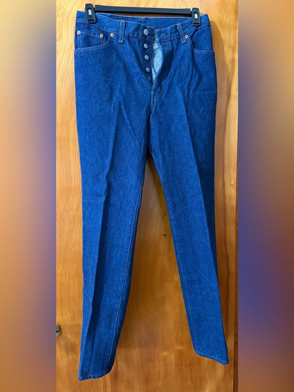 Vintage 80’s Levi's 501  Indigo Blue Button-Fly Denim Jeans